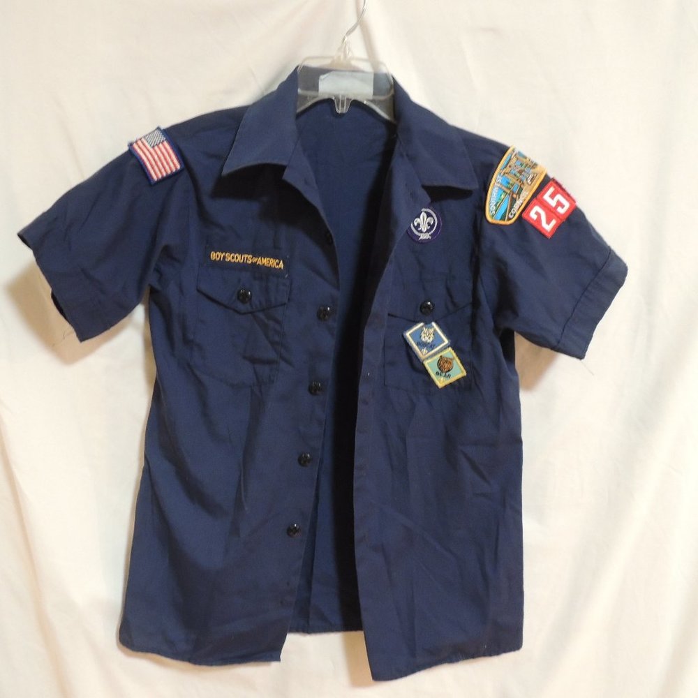 Boy Scouts Uniform top short sleeved Youth Large